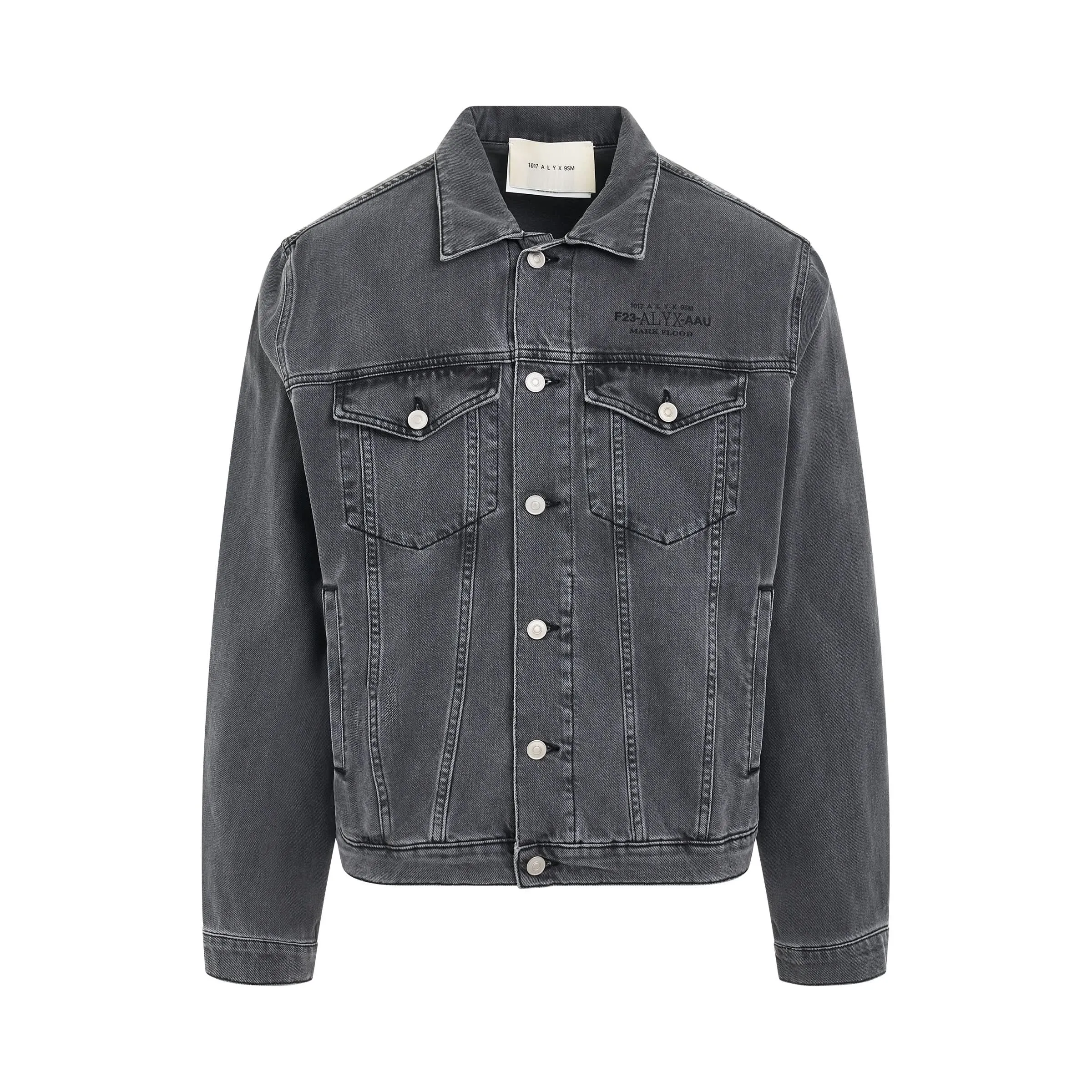 Black Mark Flood Square Denim Jacket